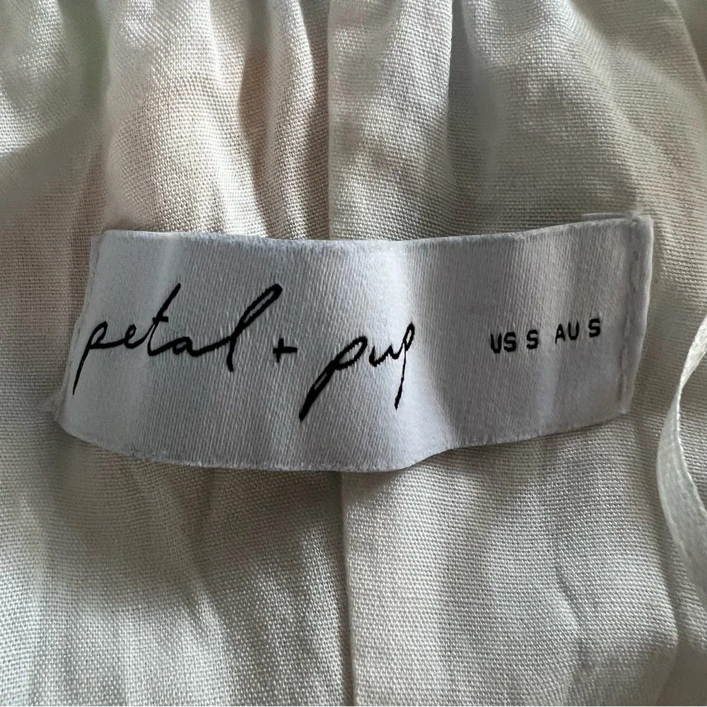 Petal & pup Kaelani Printed Strapless Cotton Maxi Dress ladies size small White - Picture 6 of 10